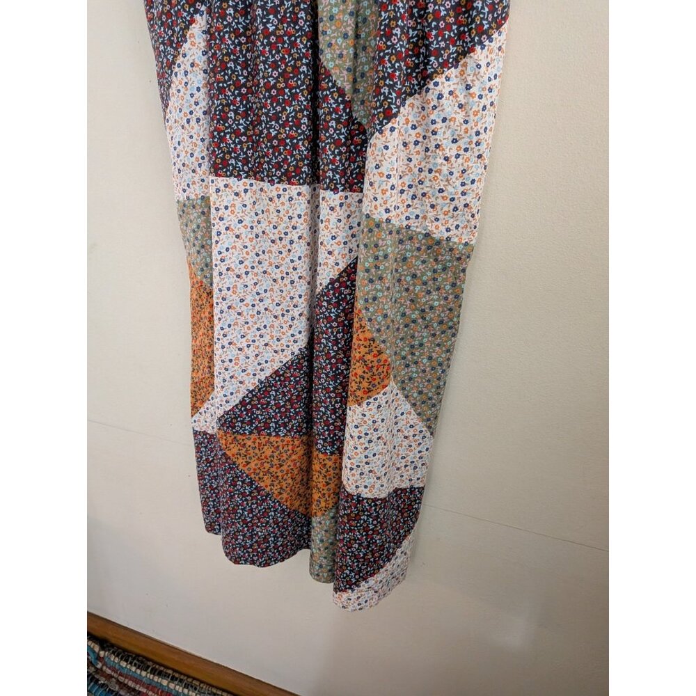 Universal Thread Patchwork Ditsy Floral Smocked D… - image 2